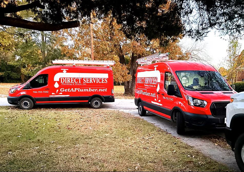 Direct Services plumbing vans