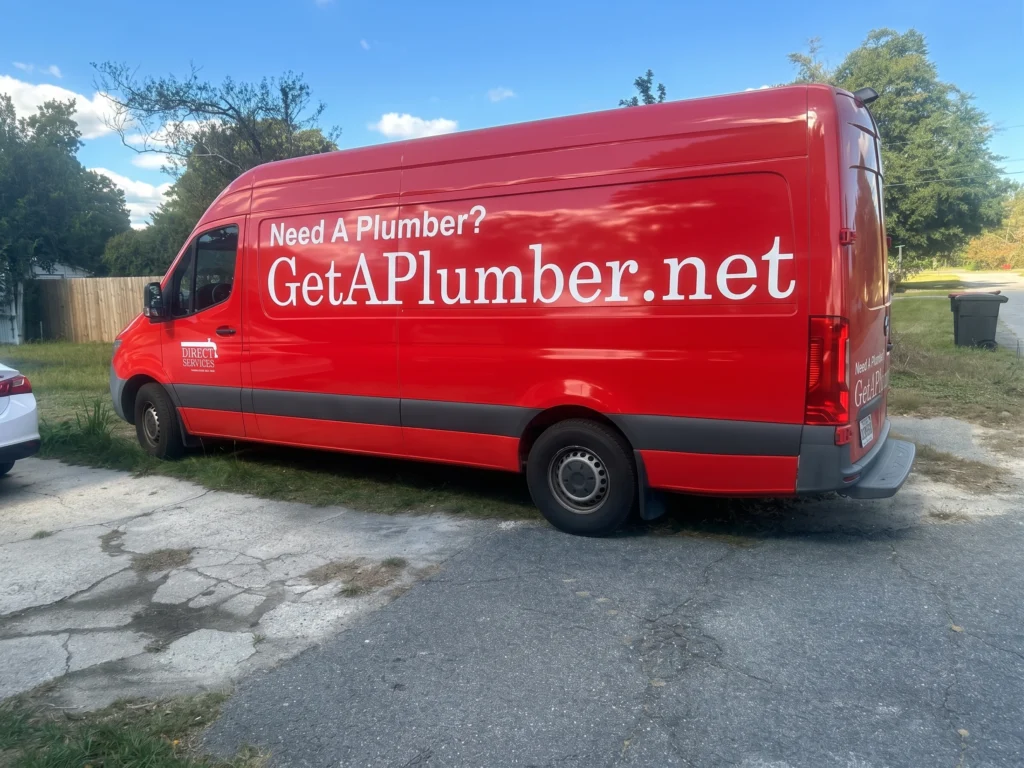 Direct Services Plumbing Van in Beech Island, SC.